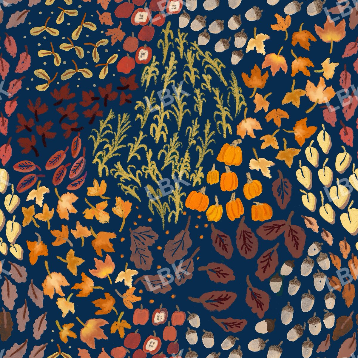 Falling for Autumn neutral navy blue