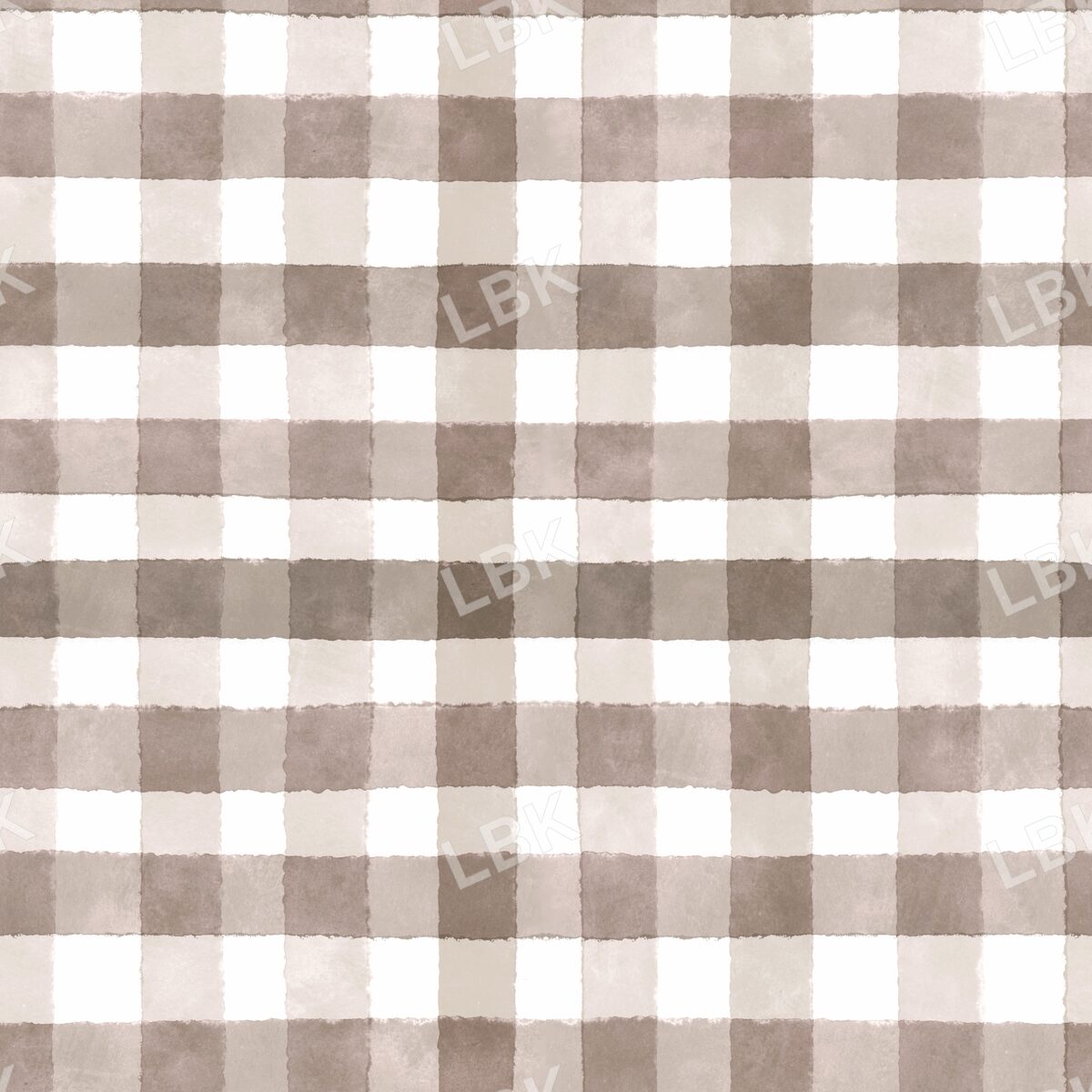 Soft Brown gingham plaid