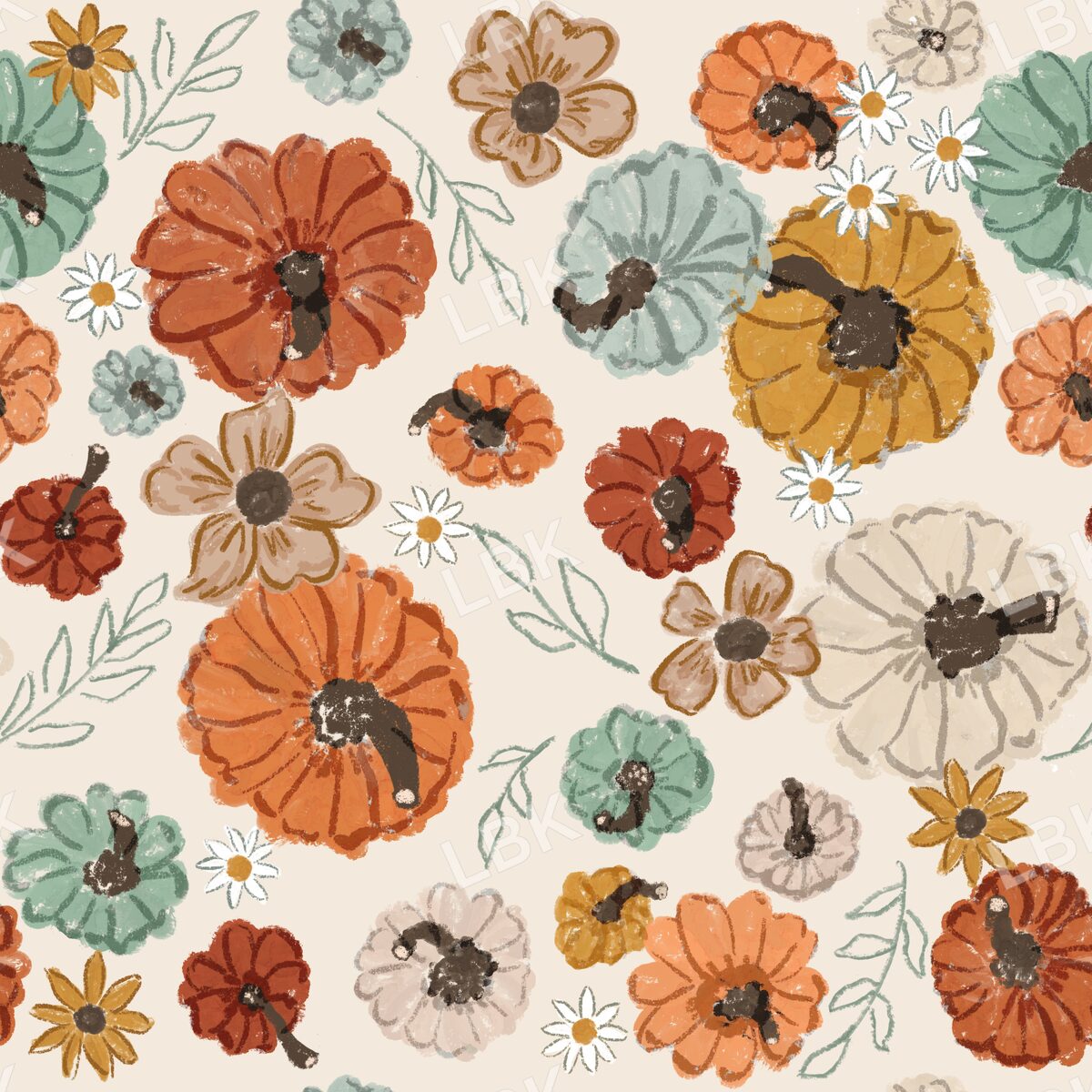 Pumpkin harvest floral cream