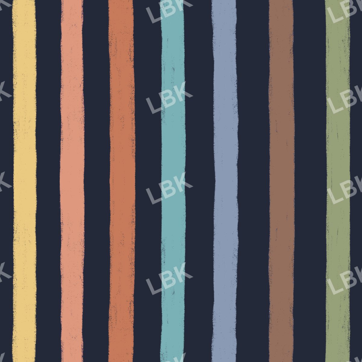 School house stripe navy blue