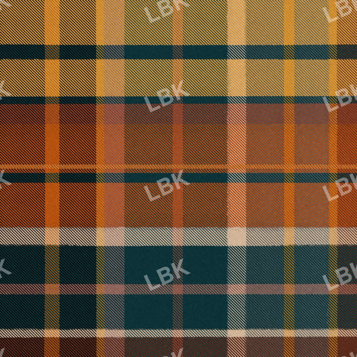 Woodsy trail plaid forest teal