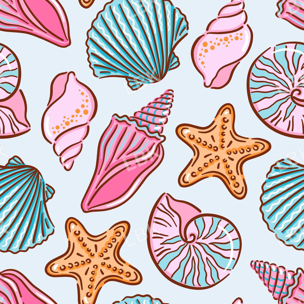 Colorful Seashells