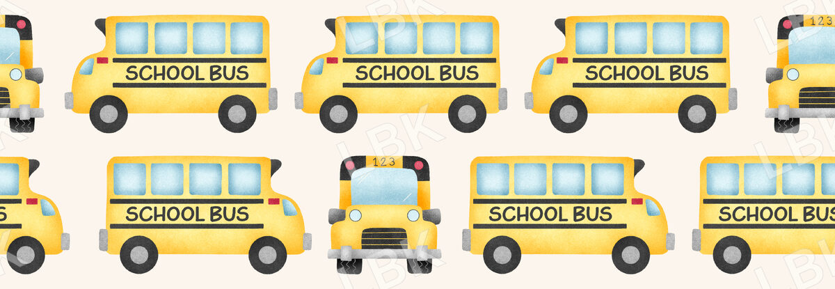 Back 2 School 2.0 school bus white