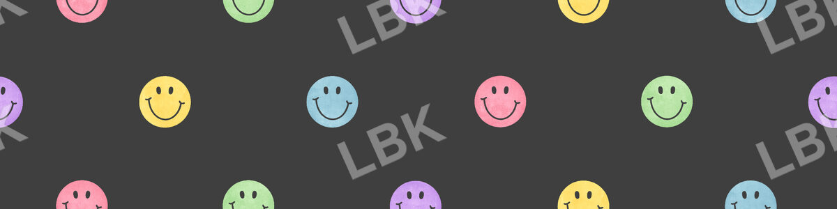 Back 2 School 2.0 Smiley Rainbow Black