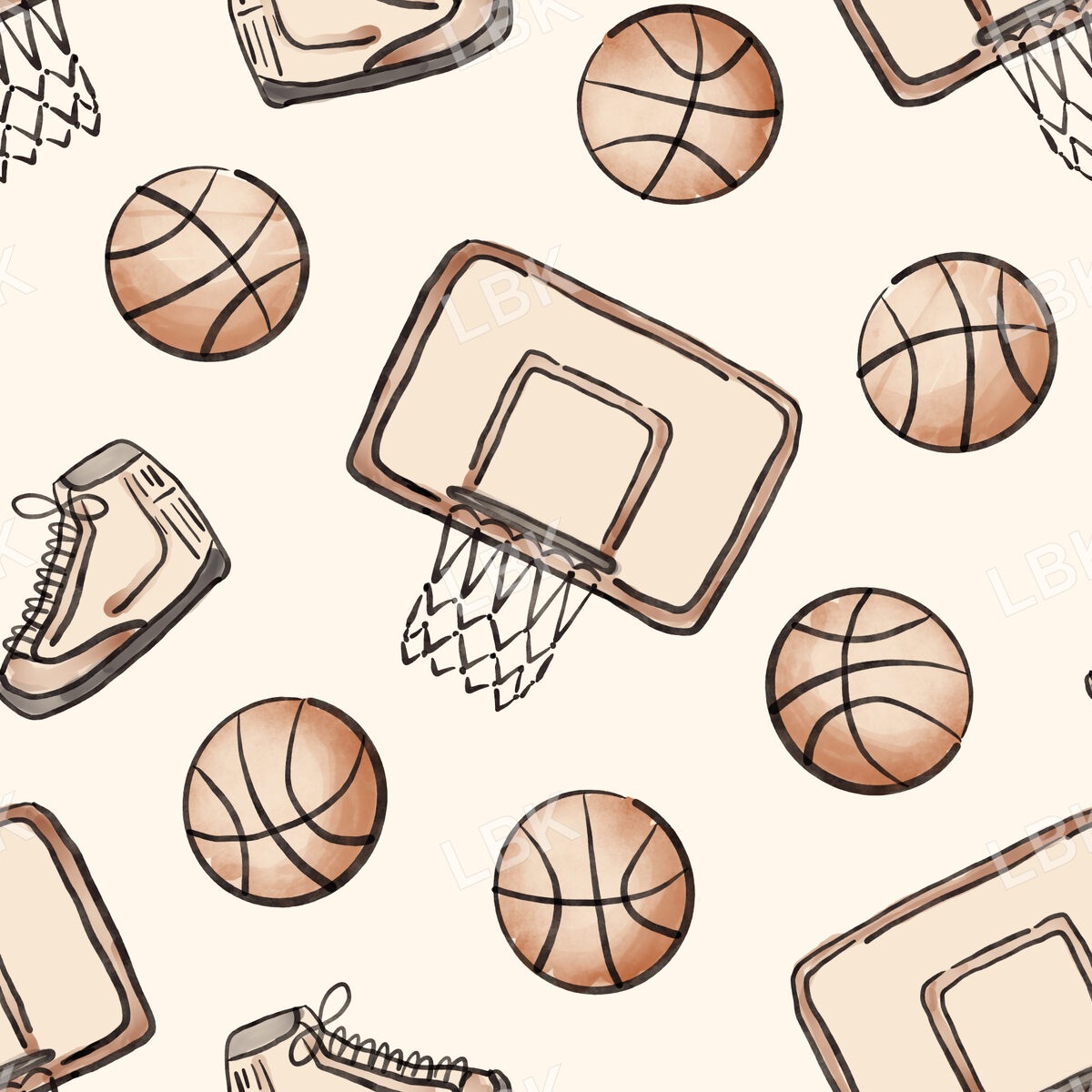 Basketball - Light Cream