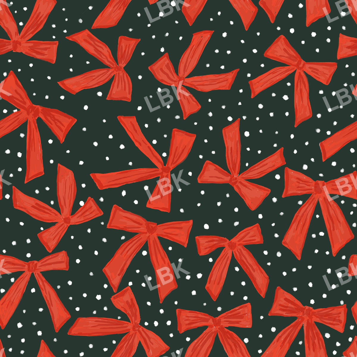 Tiny Bows-Dark Green