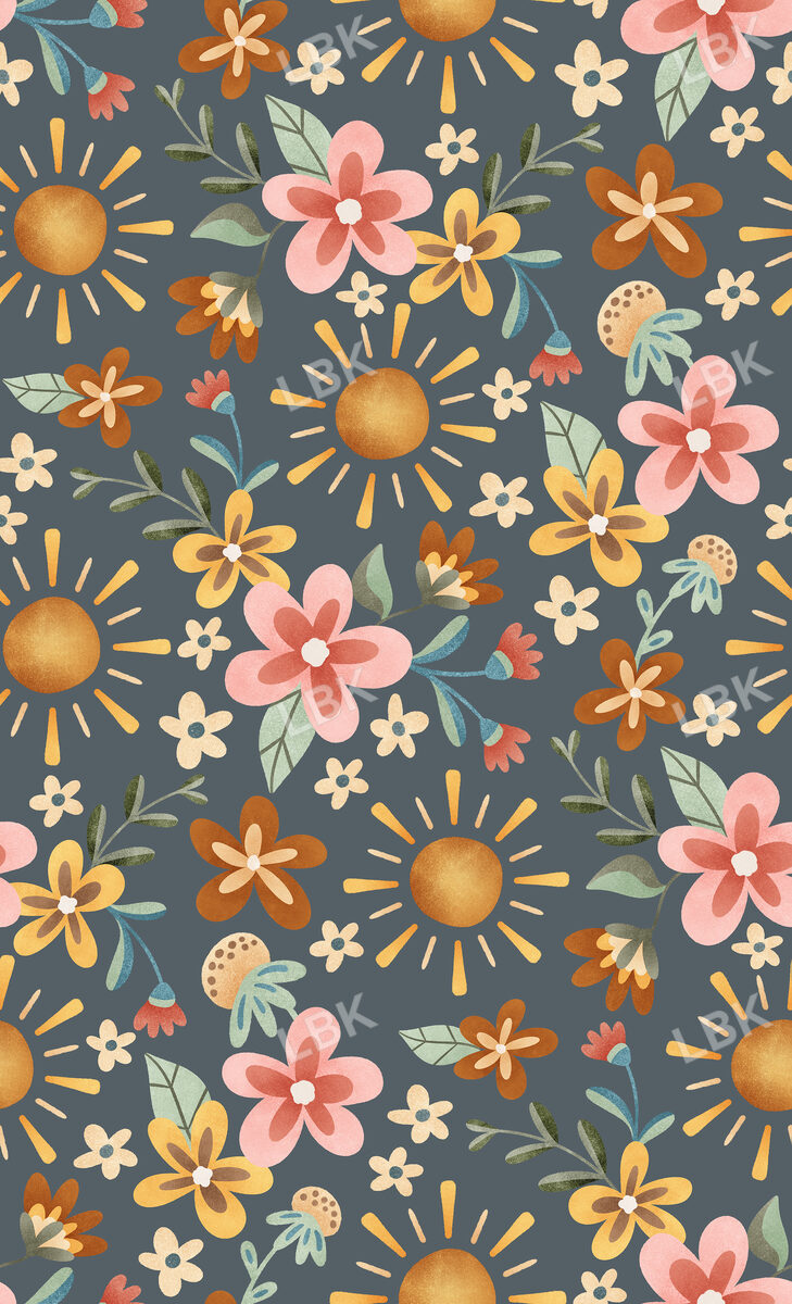 Mr Golden Sun Sunshine Floral Navy