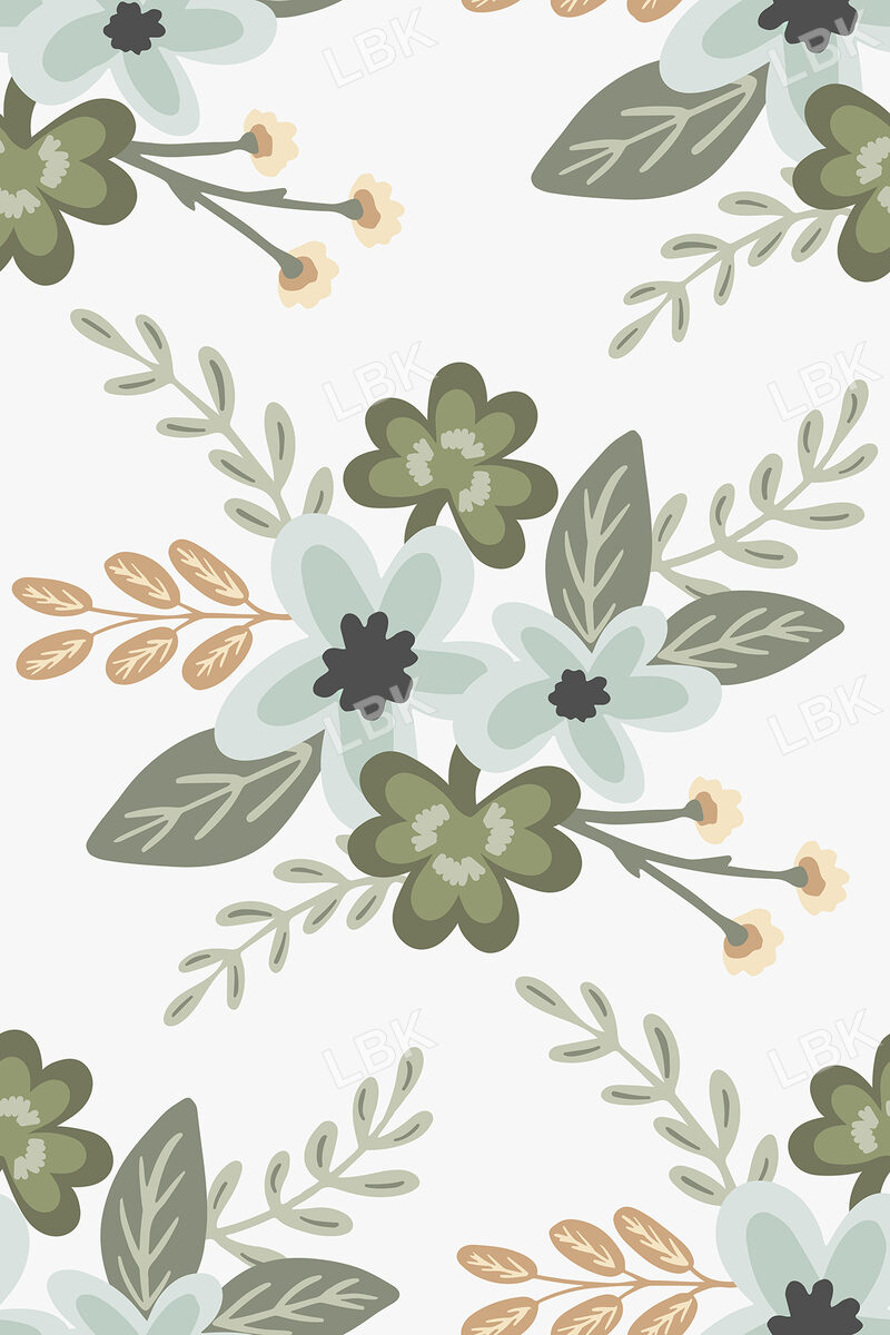 Wild LUCK Shamrock Floral White