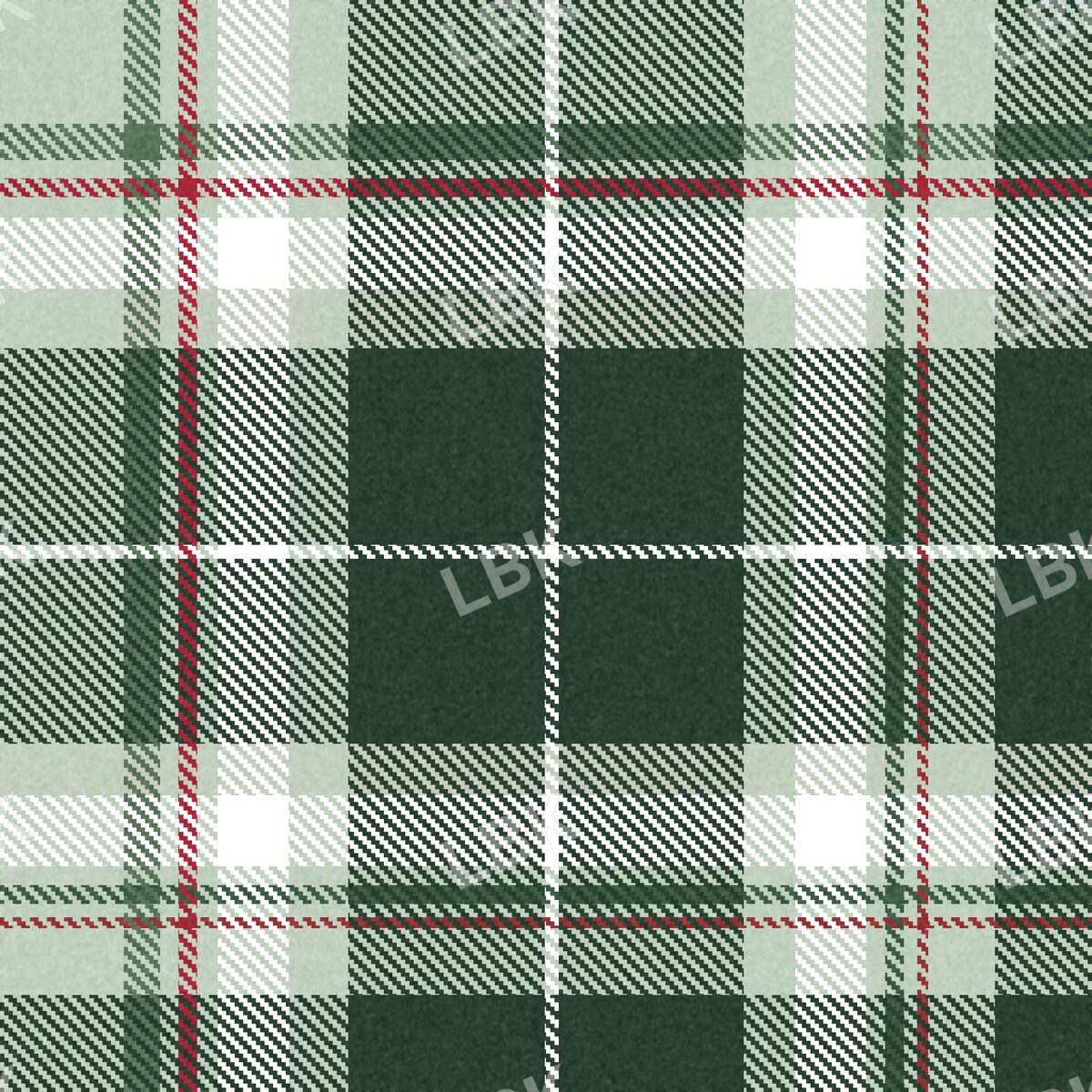 Balsam green cozy plaid