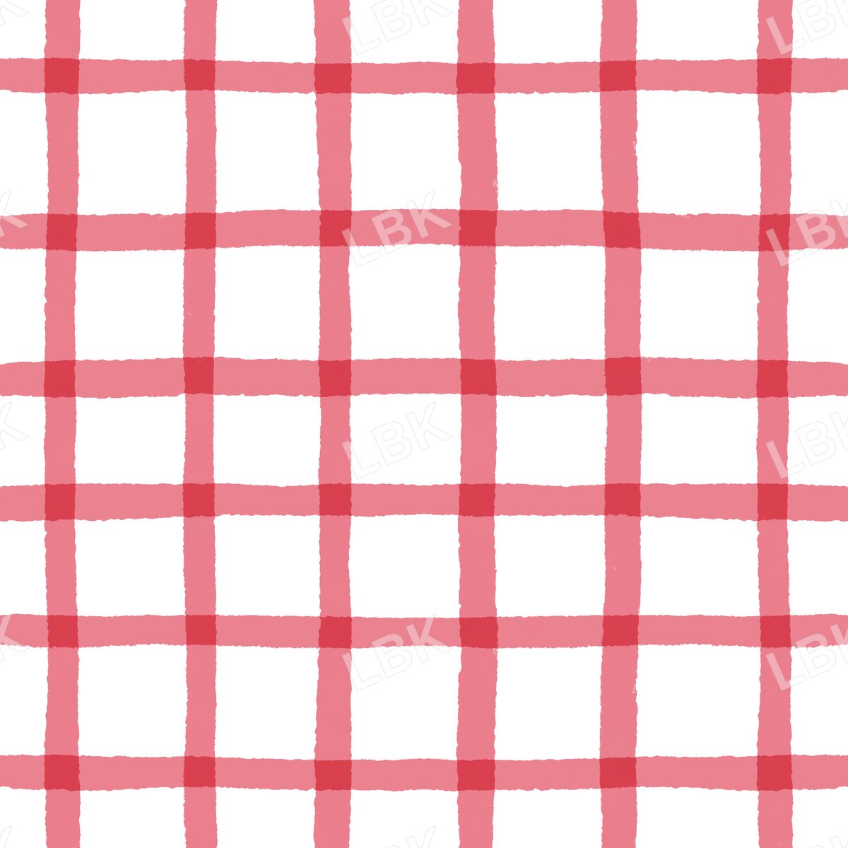Windowpane plaid white and red