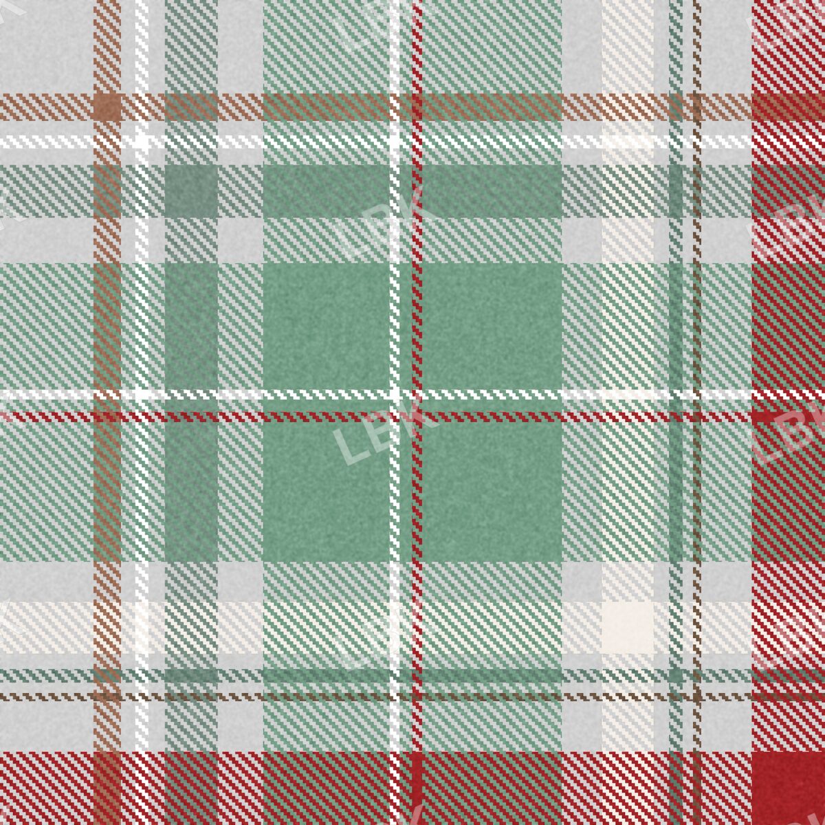 Cozy plaid gray green