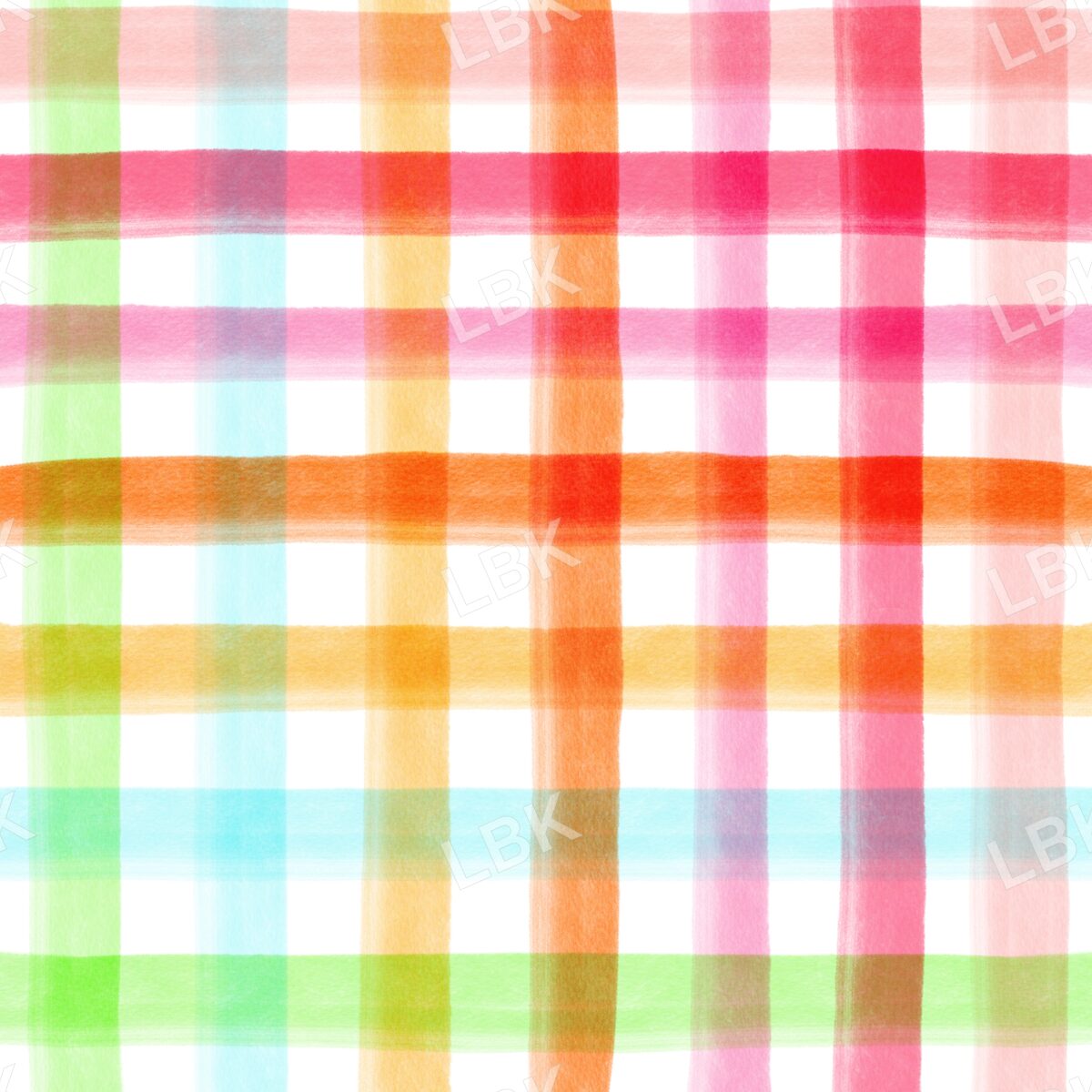 Bright blossom plaid coord white