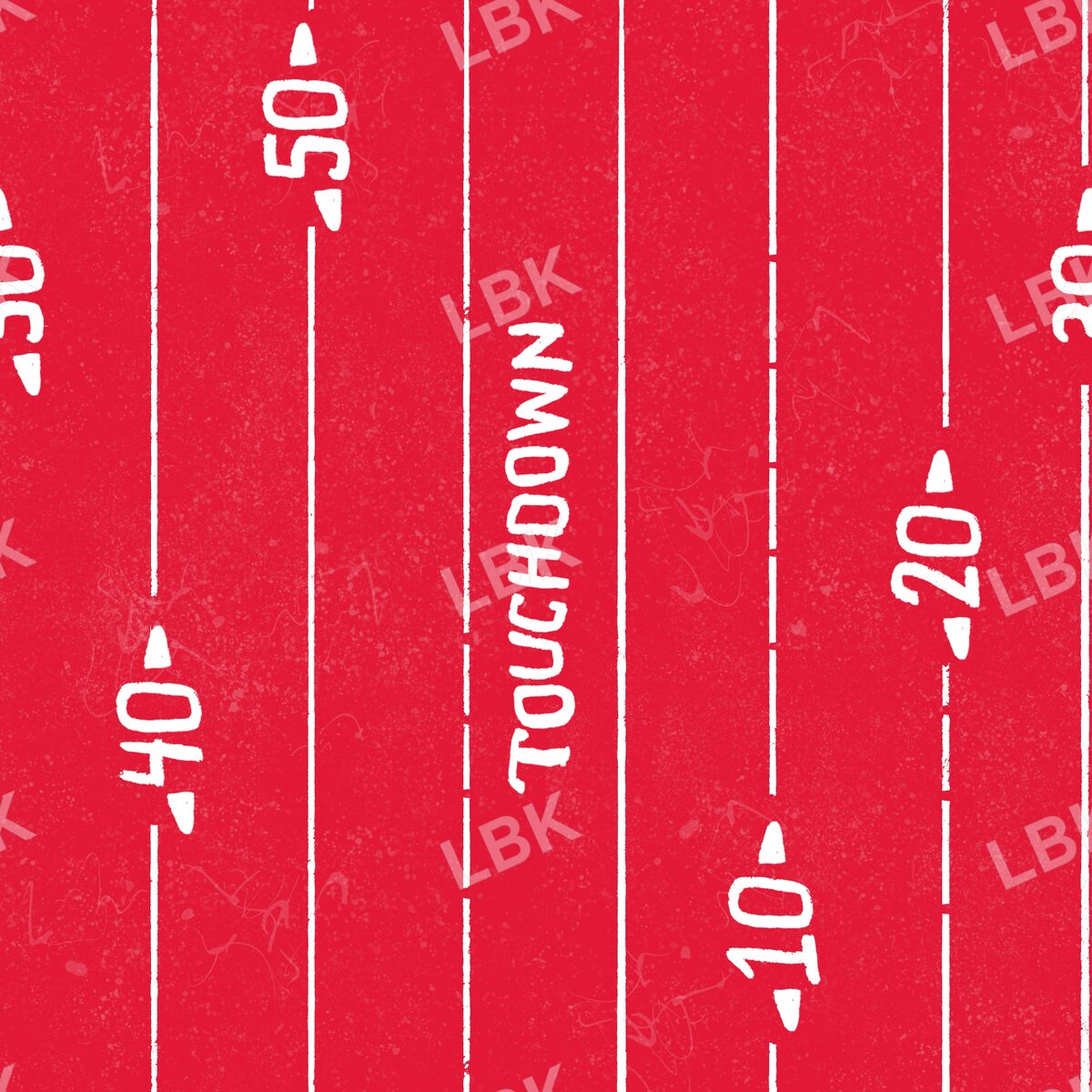 Kansas City red touchdown field stripes