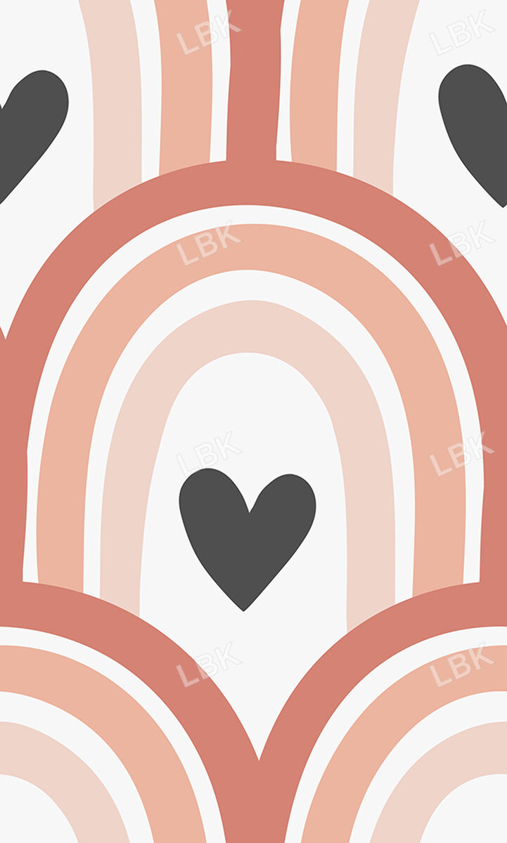 Wild Love Rainbow Heart Pink