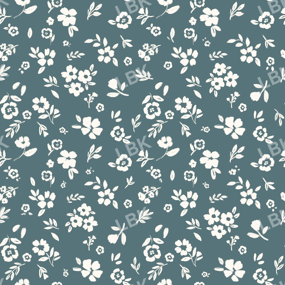 Pocket full of Posies Dark Dusty blue