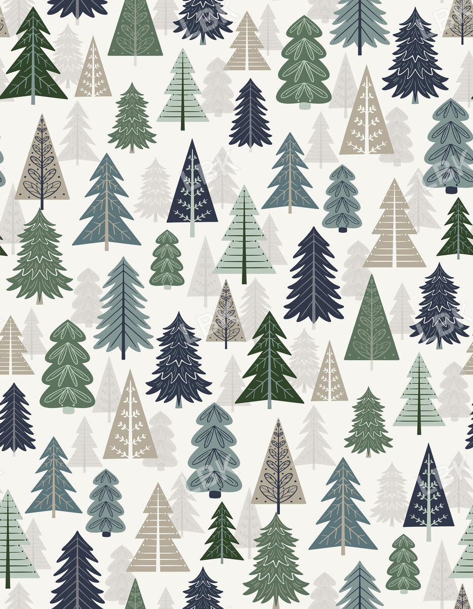 Winter Fox Forest White