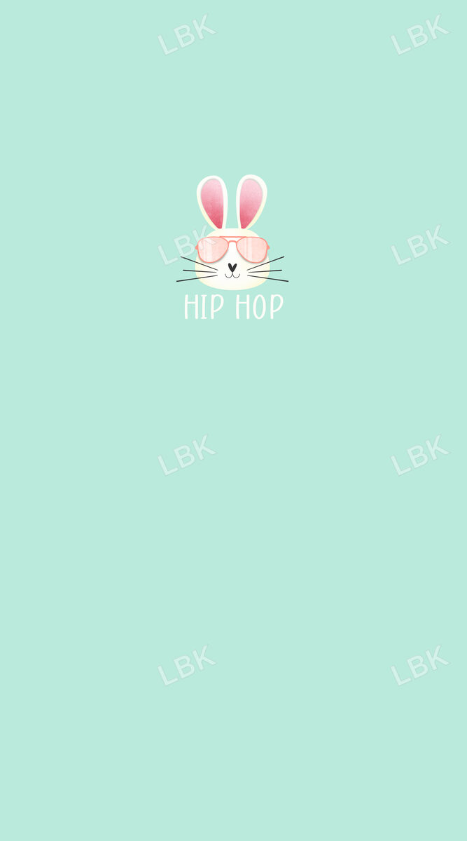 Hoppy Easter Panel Hip Hop Mint