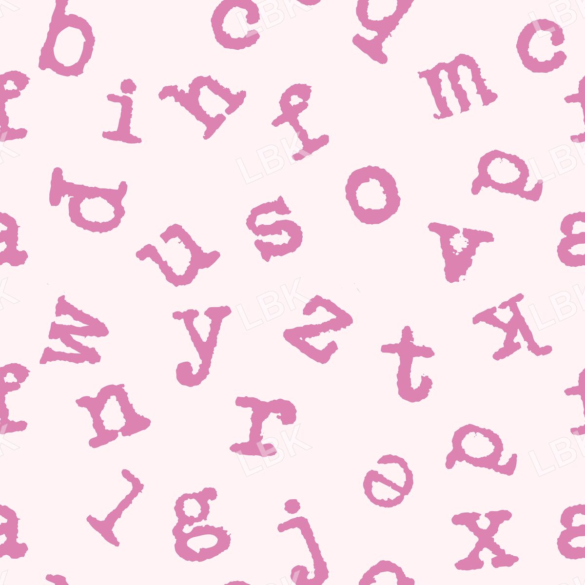 Typewriter alphabet toss - pink