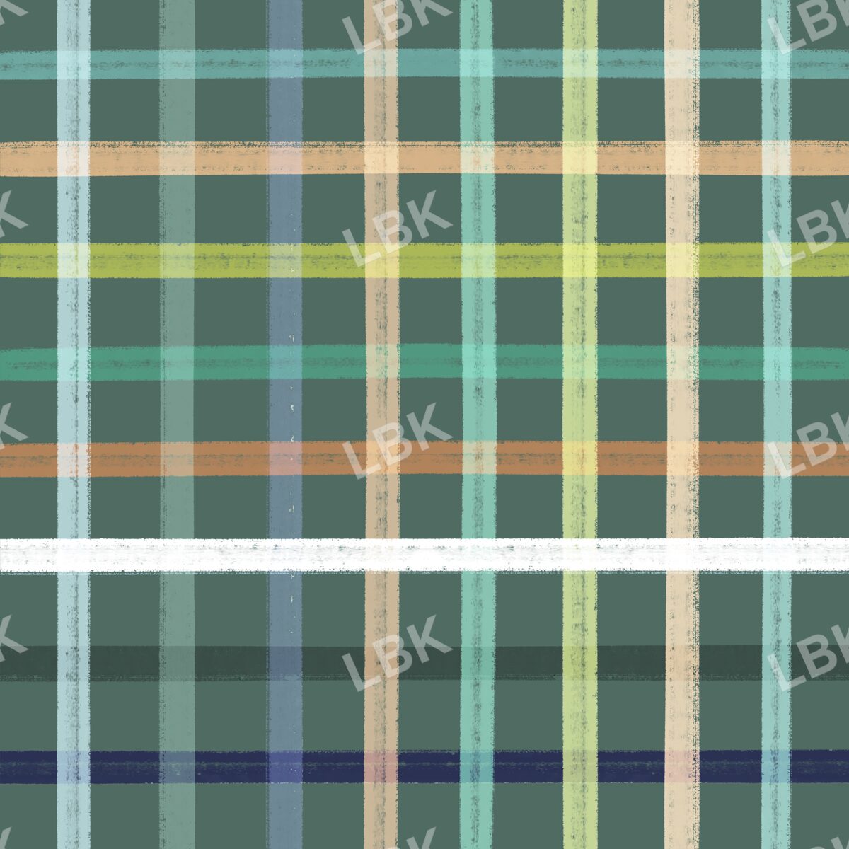 Pine woods plaid pine green
