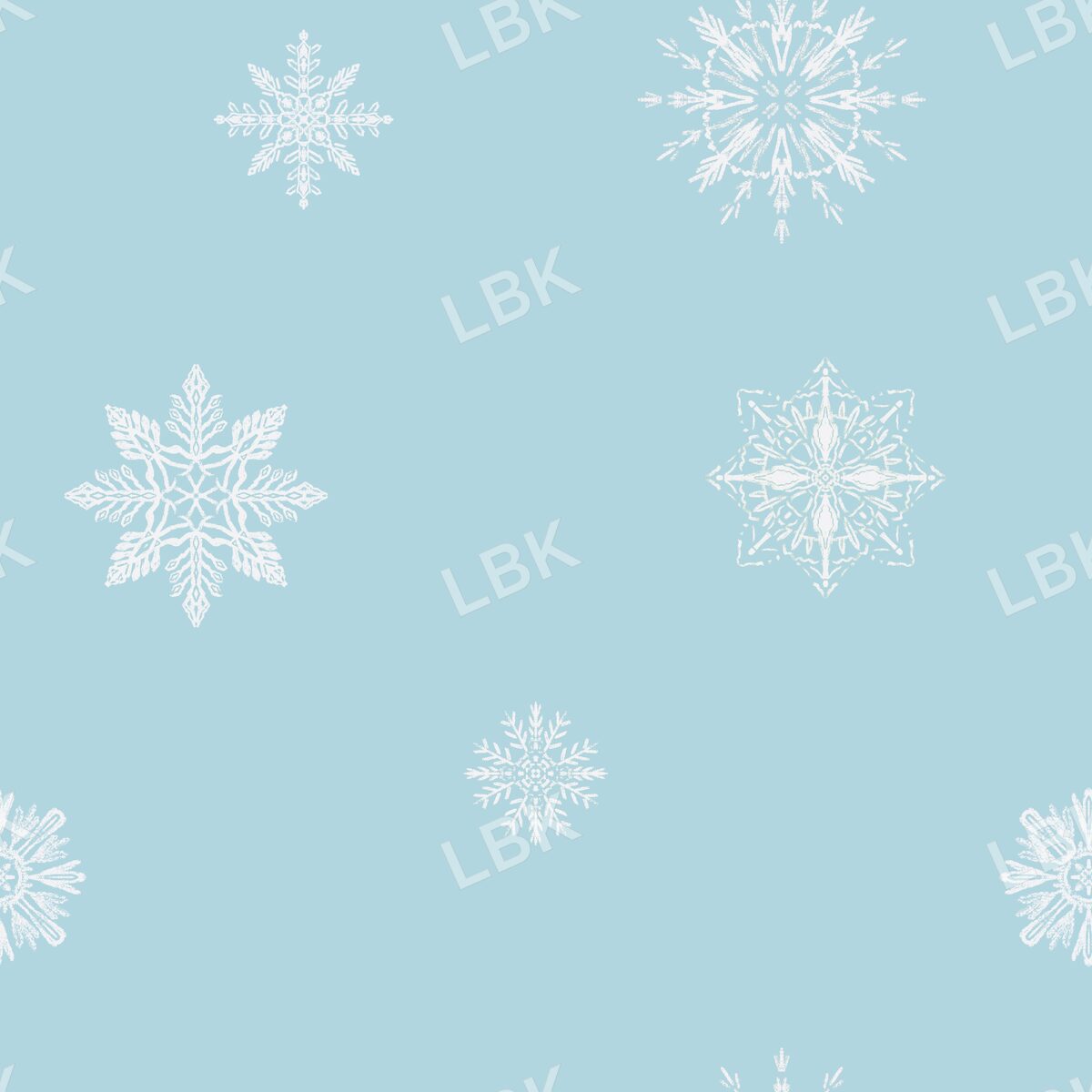 Light Snow flake light blue
