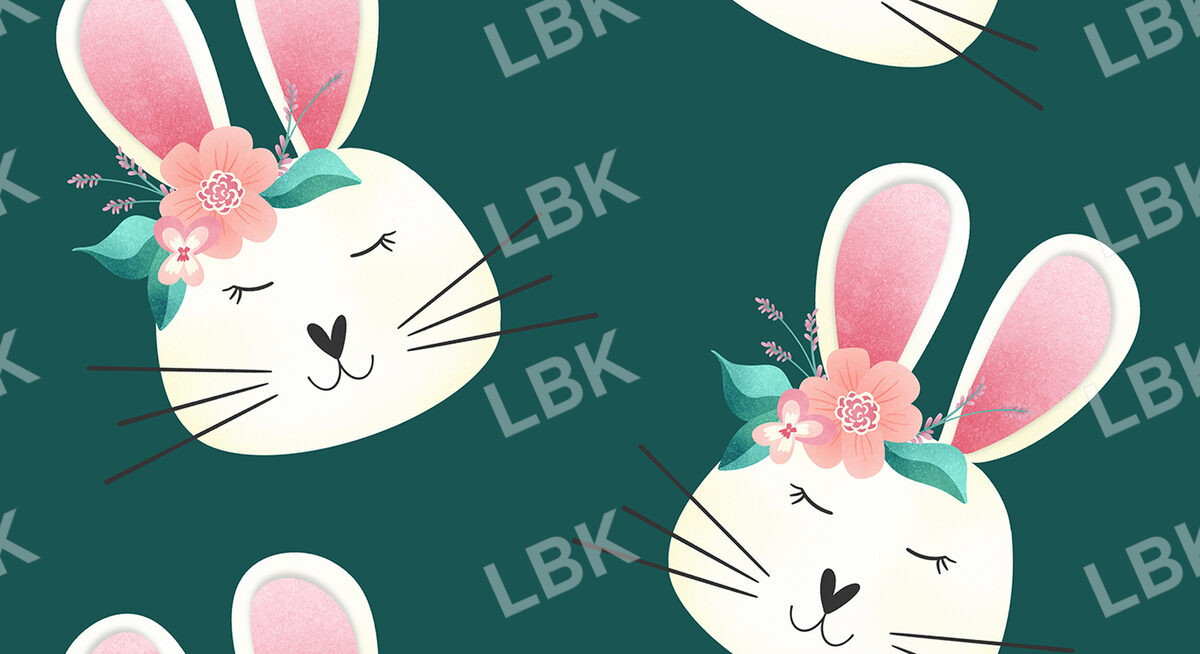 Hoppy Easter Honey Bunny Teal
