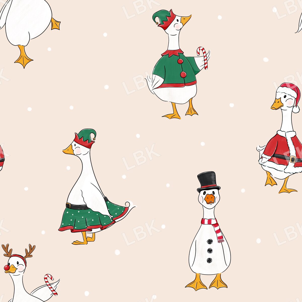ChristmasGeese6x6