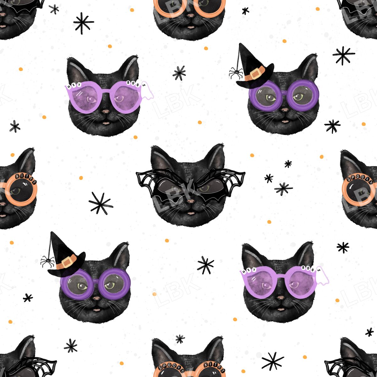 Meowlloween cats white