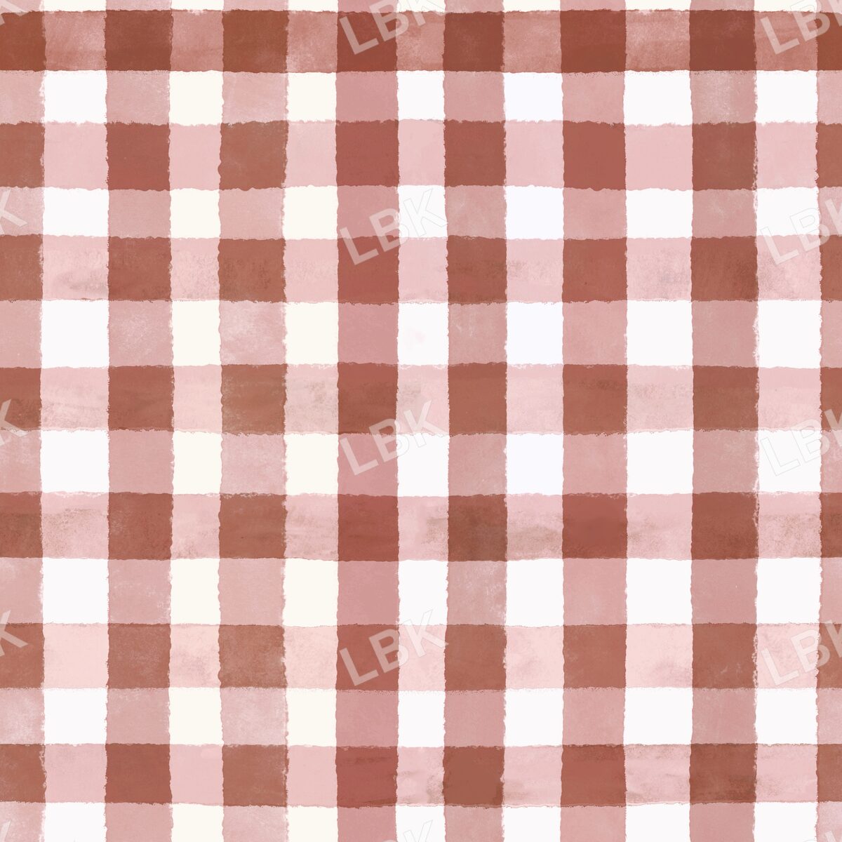 Fall harvest gingham plaid - autumn orange/blush