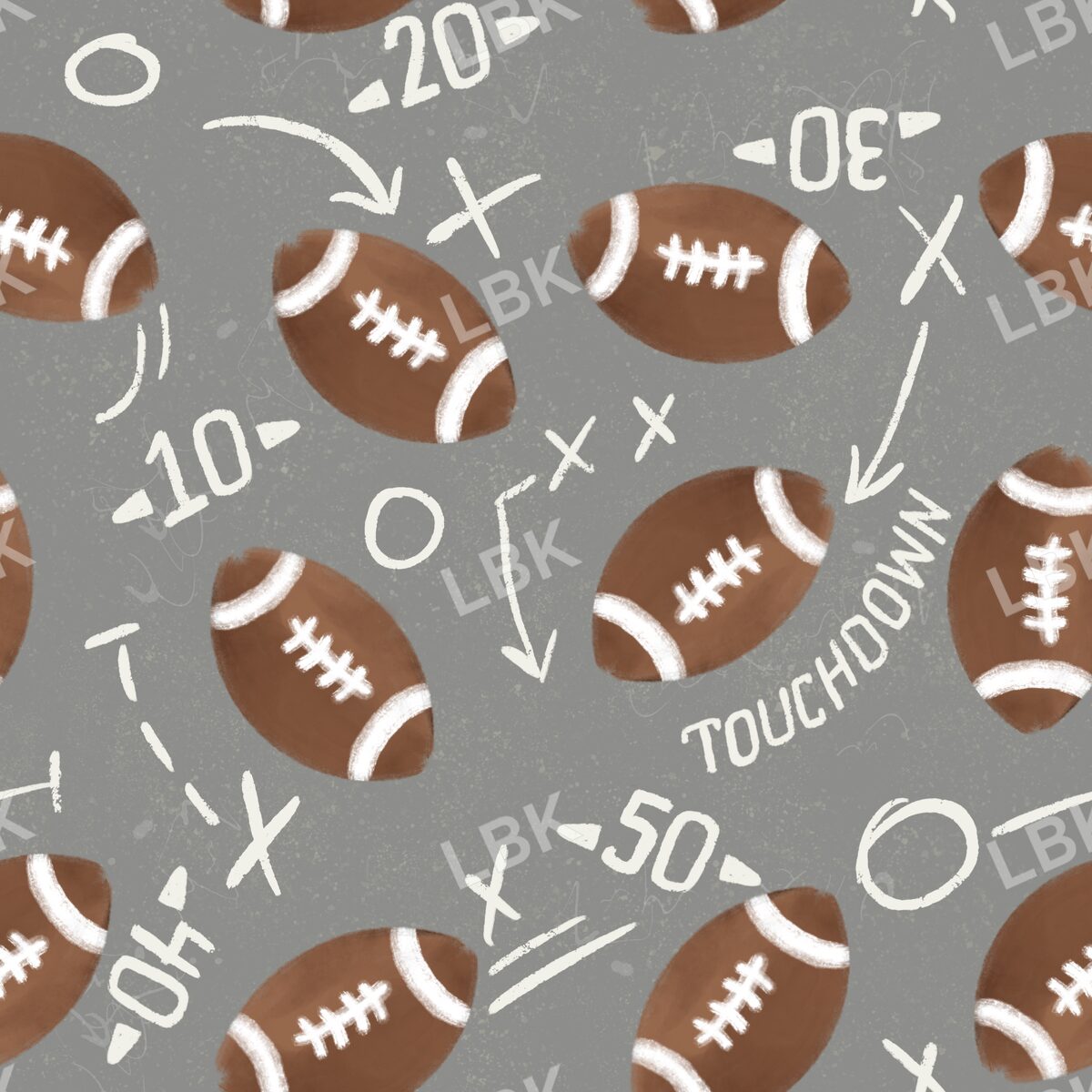 Gray touchdown terrain