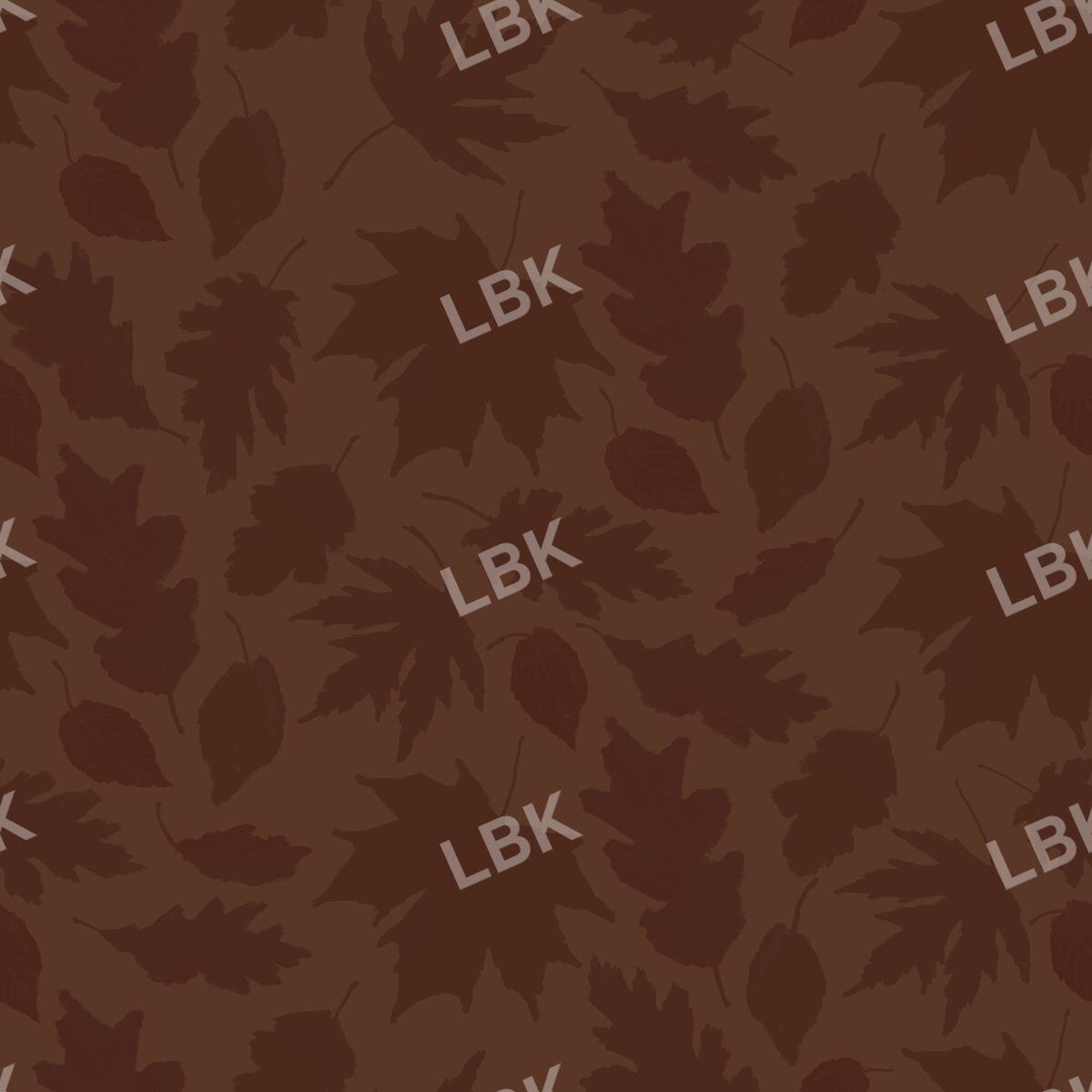 Falling leaves shadow chocolate brown