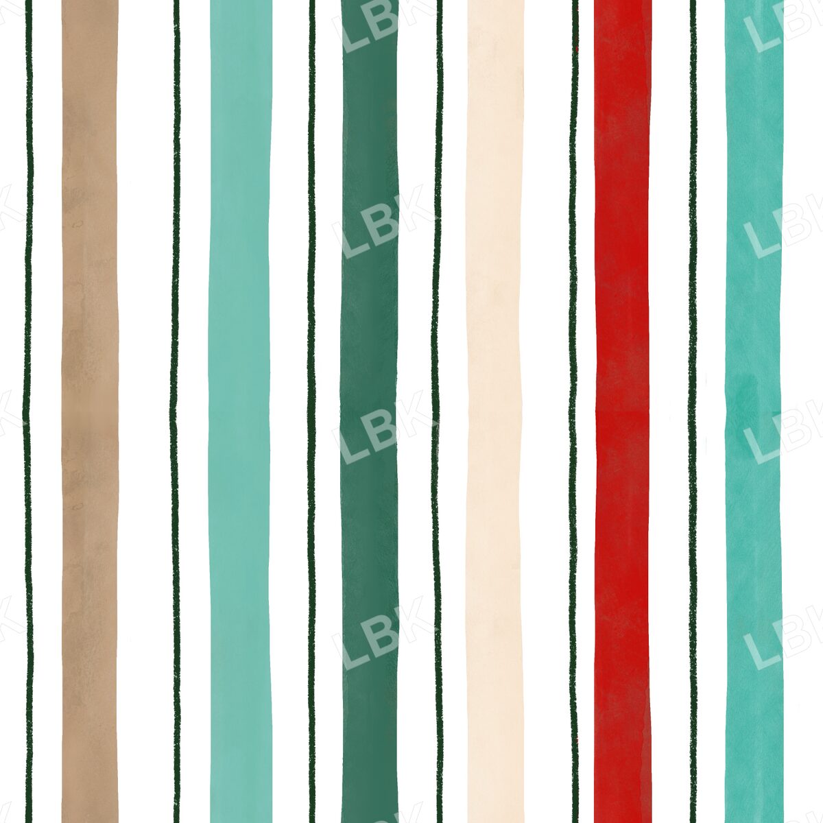 Holiday stripe on white