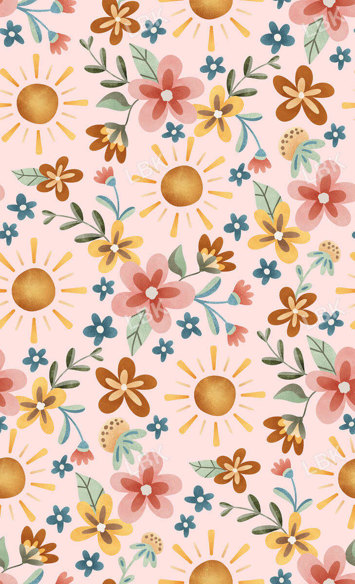 Mr. Golden Sun Sunshine Floral Pink