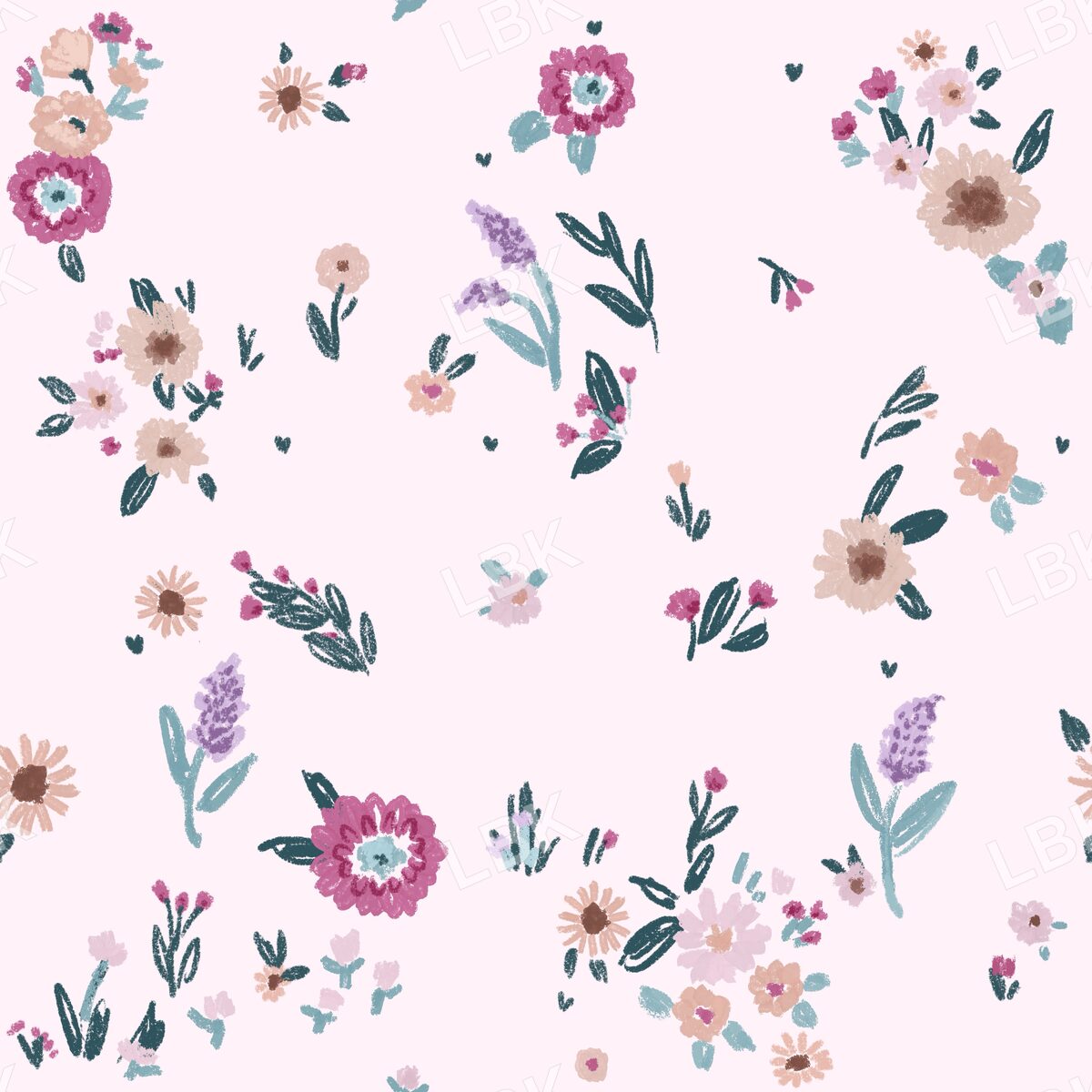 A little magic ditsy floral pink