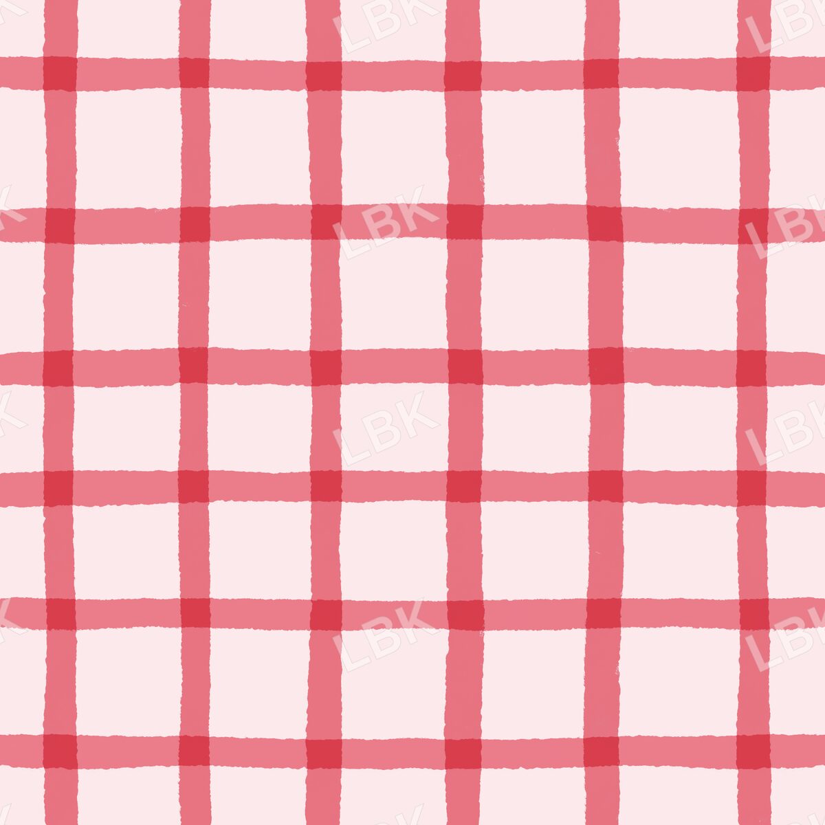 Windowpane plaid pink red