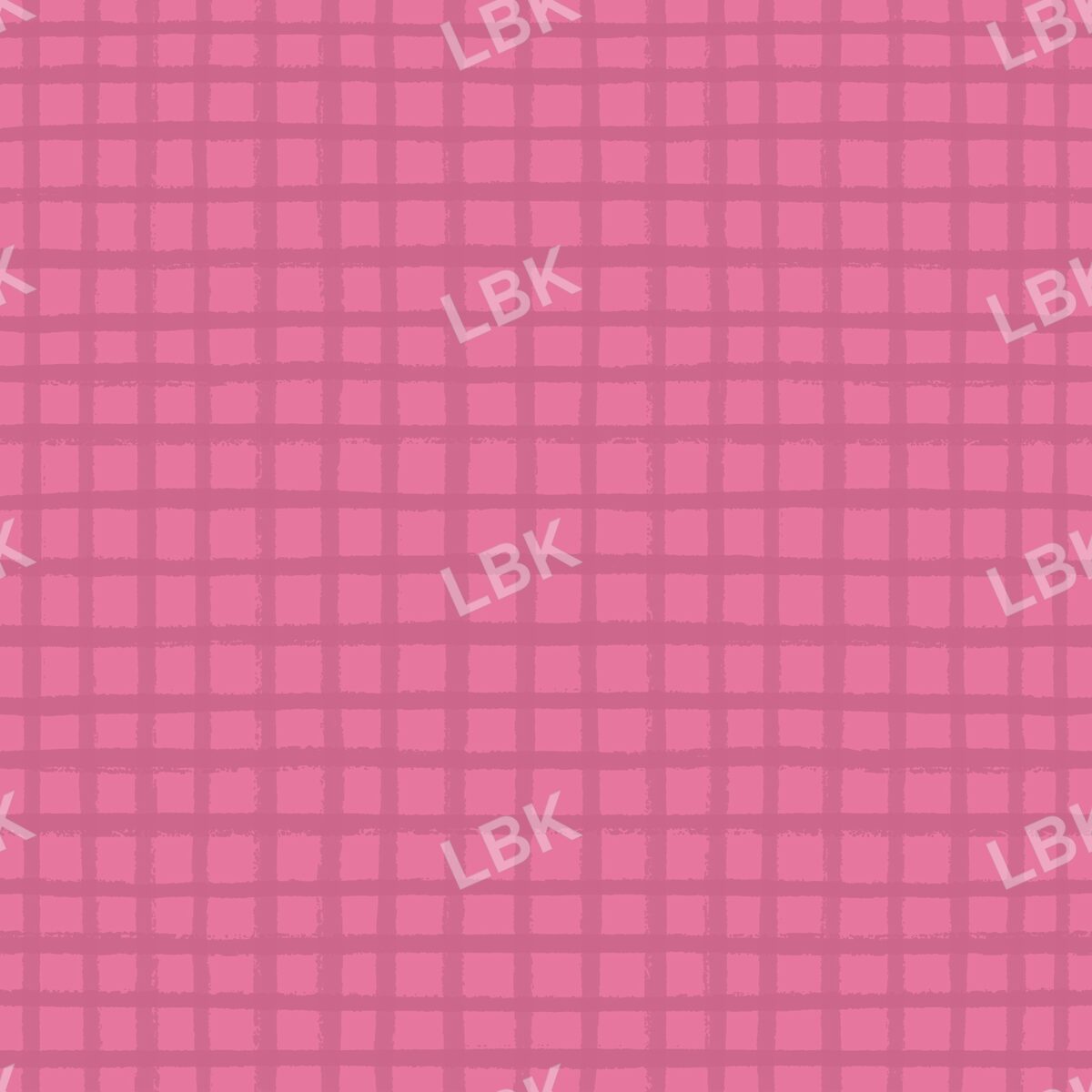 Sketched Gingham Pink
