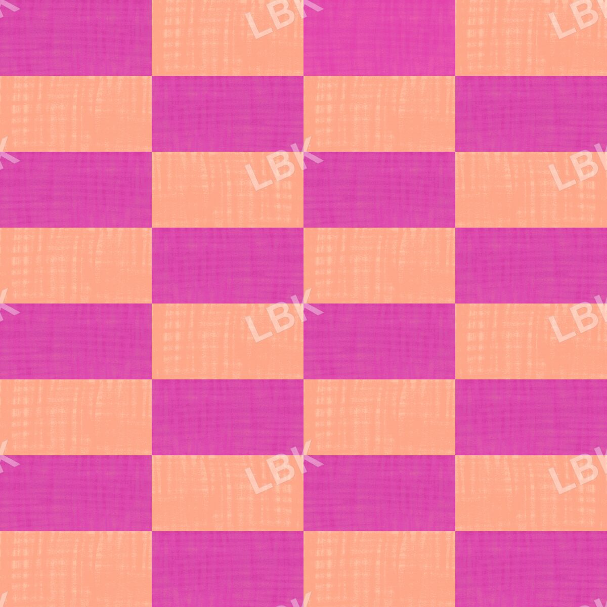 Multicolored rectangle checker orange and hot pink
