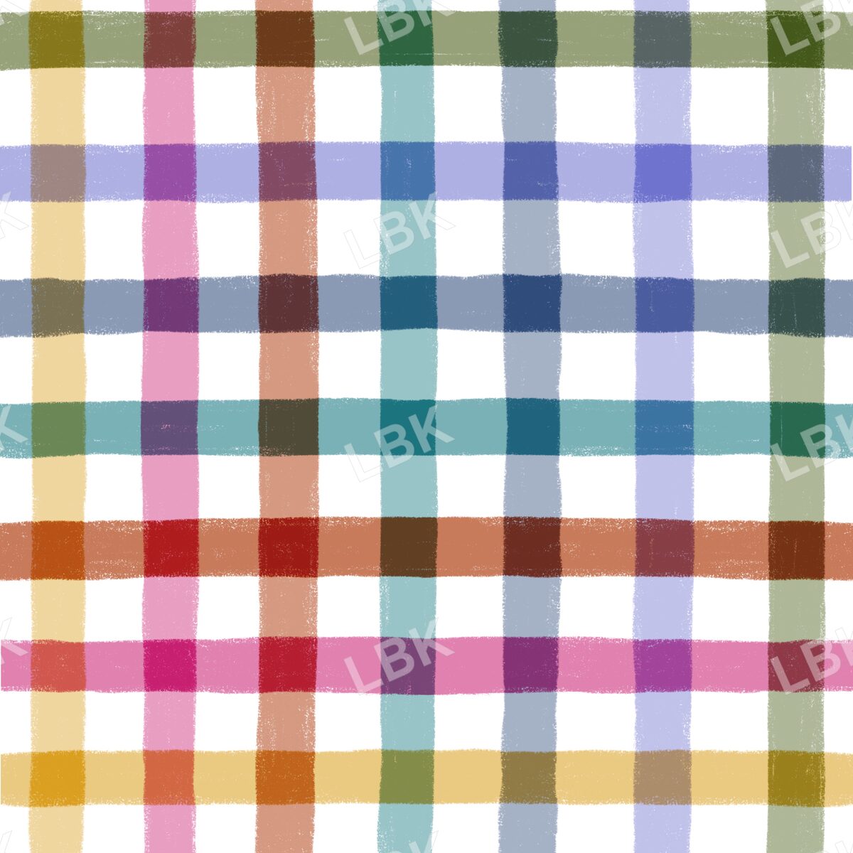 Sketchbook plaid - white multicolor