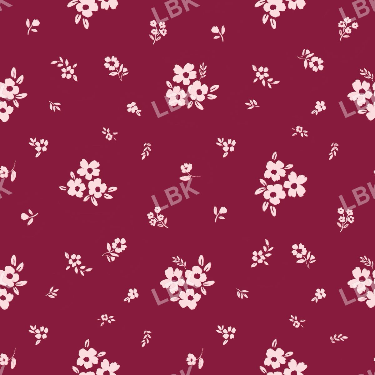 Scattered Posies cranberry