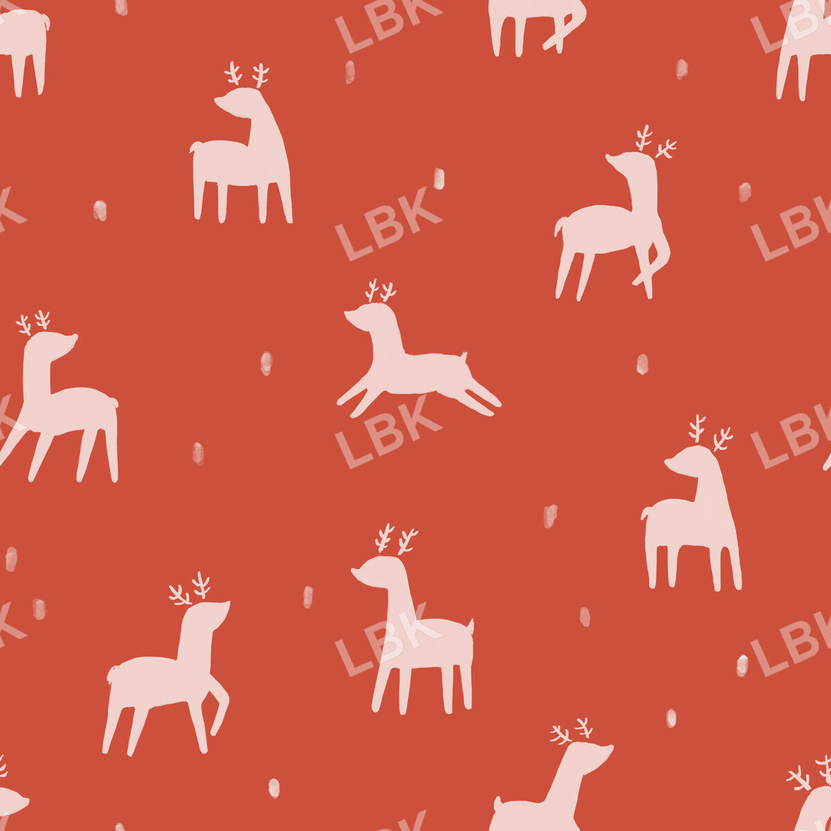 Prancing Deer-Cranberry Red