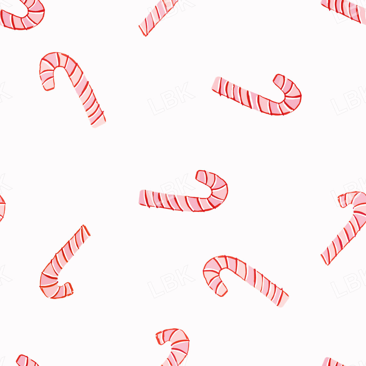 Tossed Candy Cane