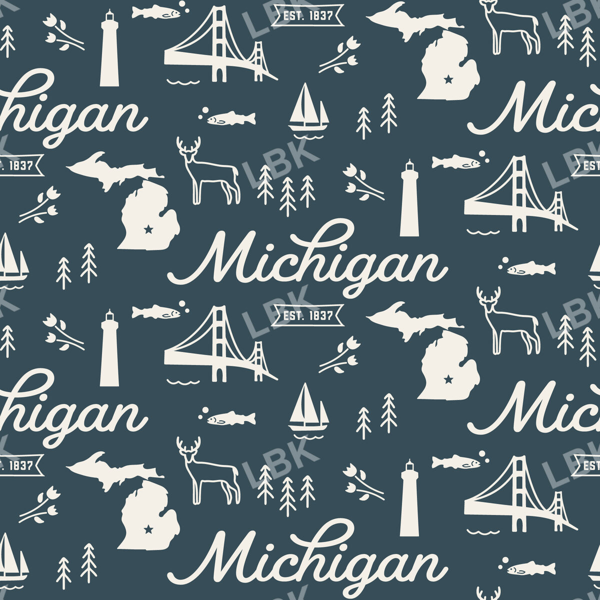 Michigan-navy blue