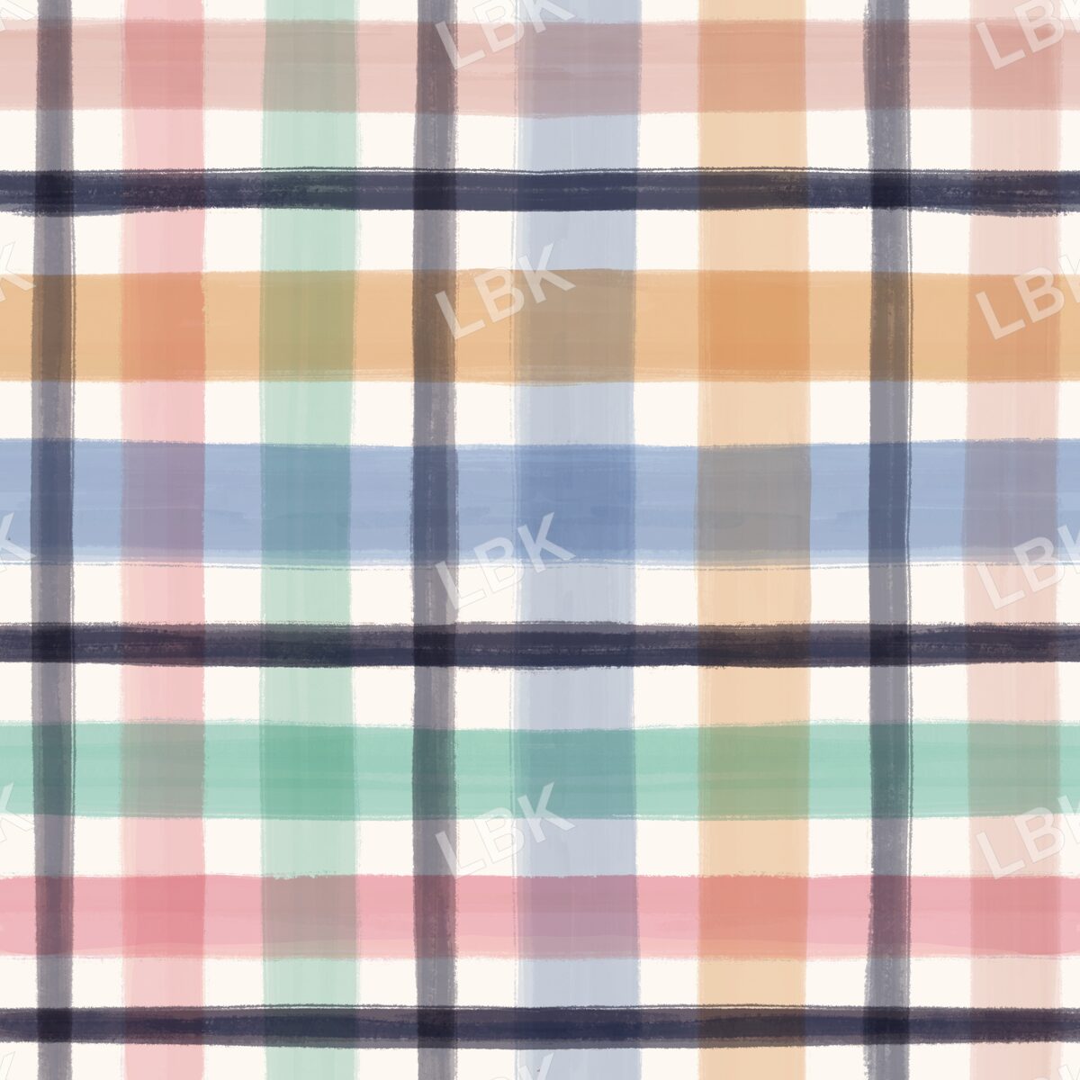 Keep Going plaid cream