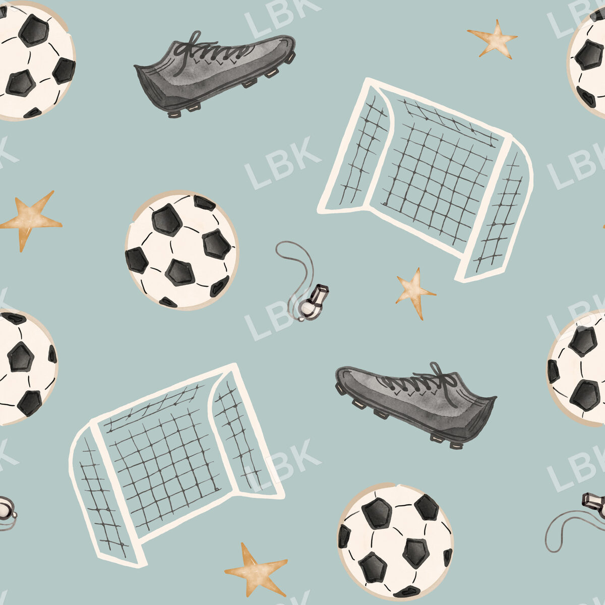 Soccer - light blue