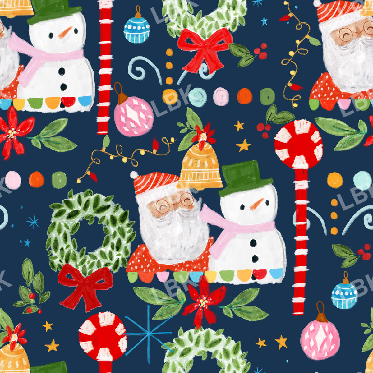 Tinsel Tales-Navy Blue