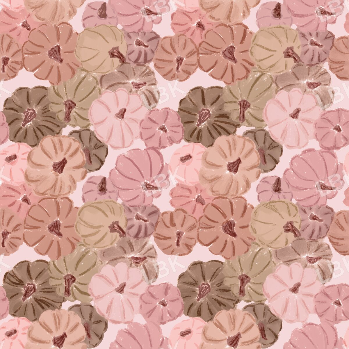 Pile of Pumpkins terra cotta pink