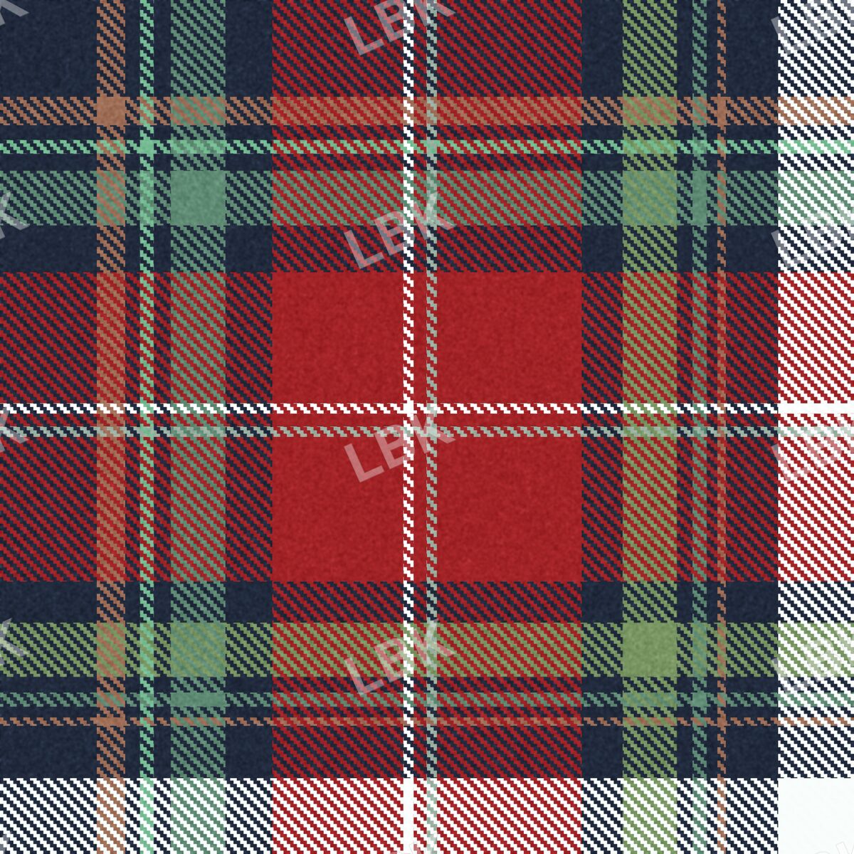 Cozy plaid navy multi