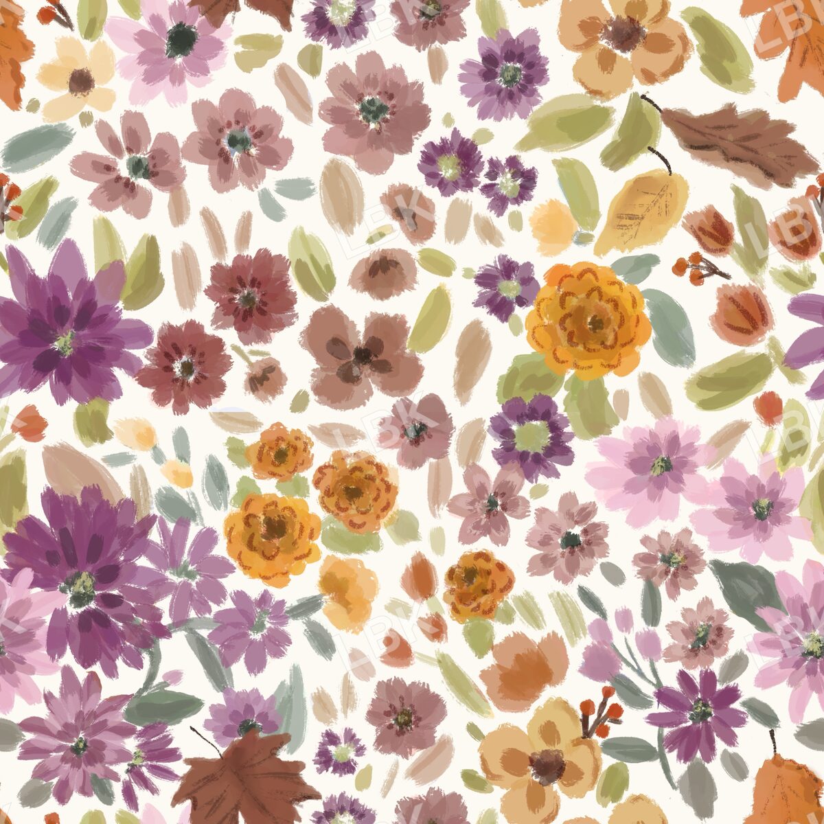 Hello Fall Floral - cream