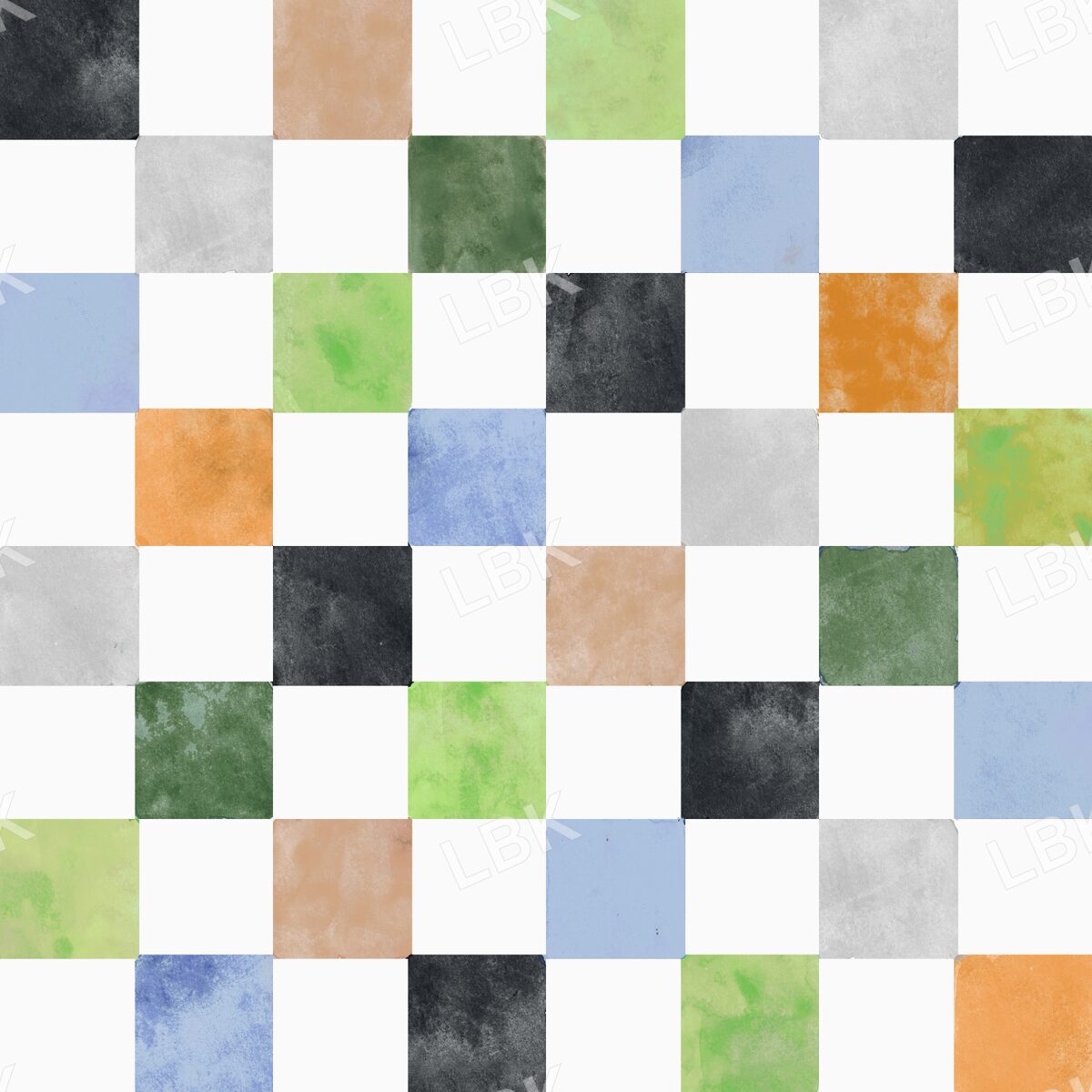 Hoppy Halloween neutral checks gray