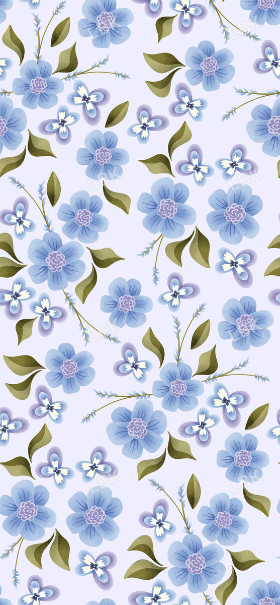Hoppy Easter Floral Purple