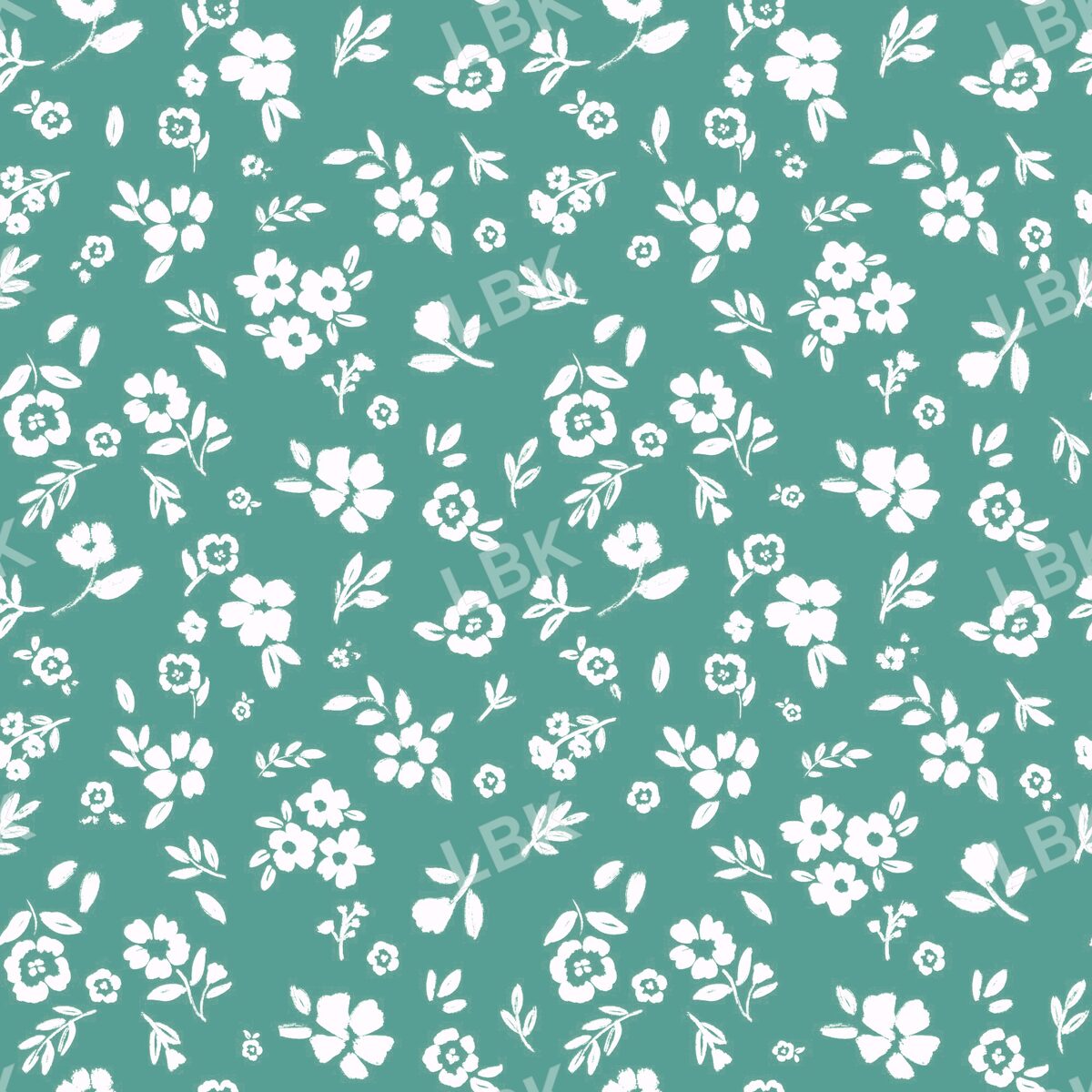 Pocket full of posies seafoam green